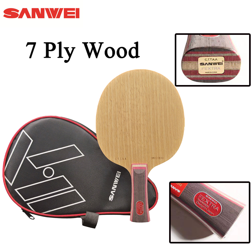 새로운 SANWEI FEXTRA 7 탁구 블레이드 7겹 - Table Tennis Racket 리뷰 및 가격