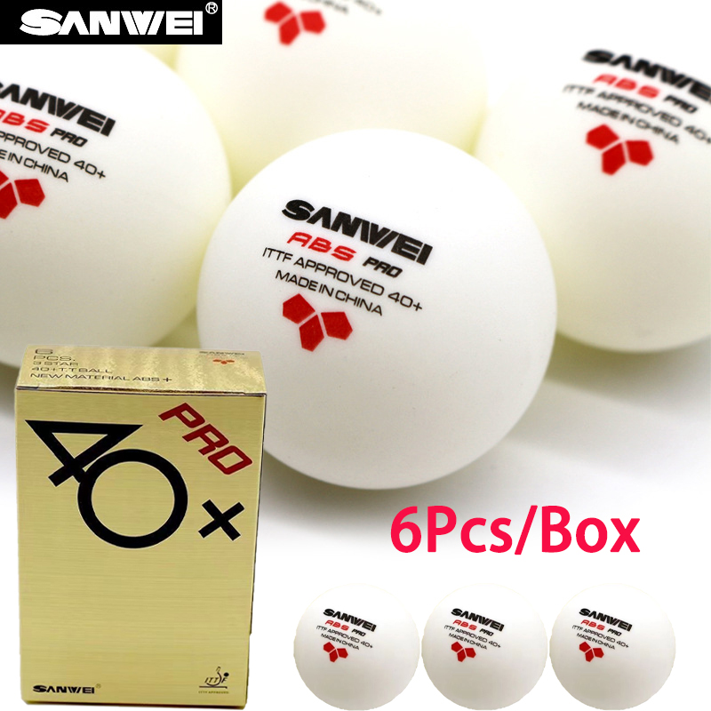 SANWEI ABS PRO 3성 40+ 탁구 공 6개/ - Table Tennis Olympics 리뷰 및 가격
