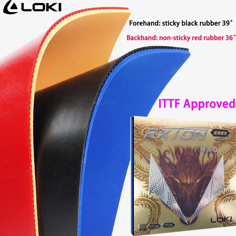 LOKI RXTON 1 FIRE DRAGON 탁구 고무 - Table Tennis Zhang Jike 리뷰 및 가격